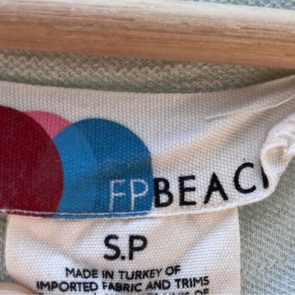 Free People Beach Lena Midi Dress Green Short Sleeve Cotton Womens Small S - Picture 10 of 11